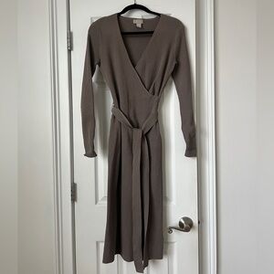 HM Knitted Taupe Dress